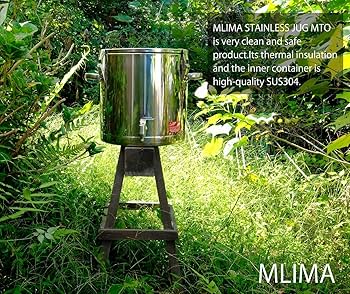 MLIMA ステンレス アウトドアタンク 蛇口付き CTH-W-33 ステンレスタンク ストレート密閉タンク(蛇口付